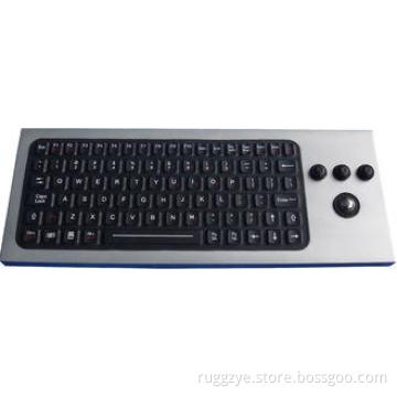86 keys IP68 waterproof silicone industrial keyboard with t